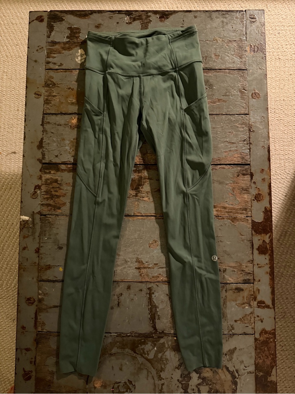 NWOT lululemon athletica Dark Olive Fast & Free Leggings 25”